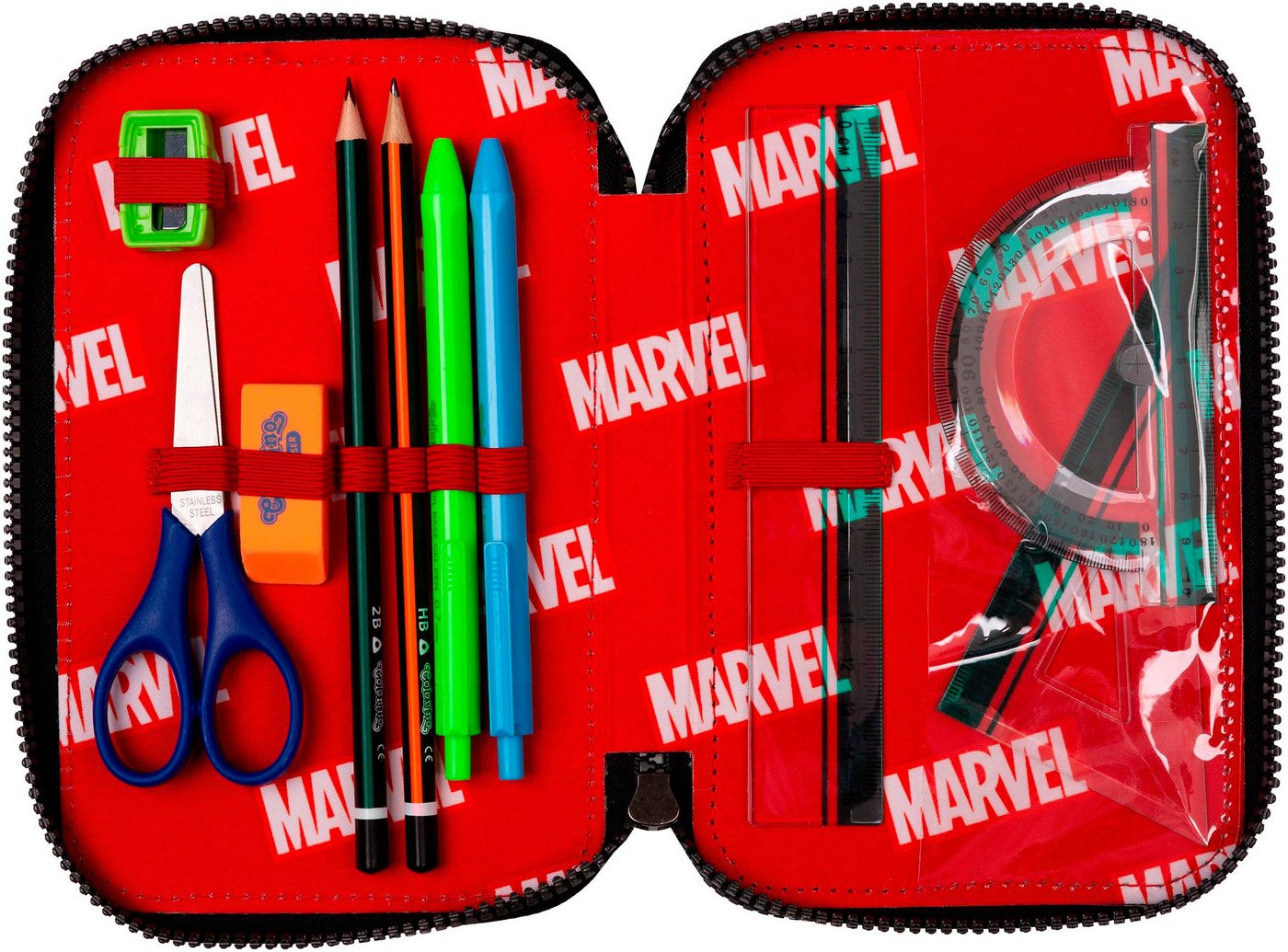 CoolPack Federmäppchen Etui, Marvel, Avengers, befüllt Bild 4