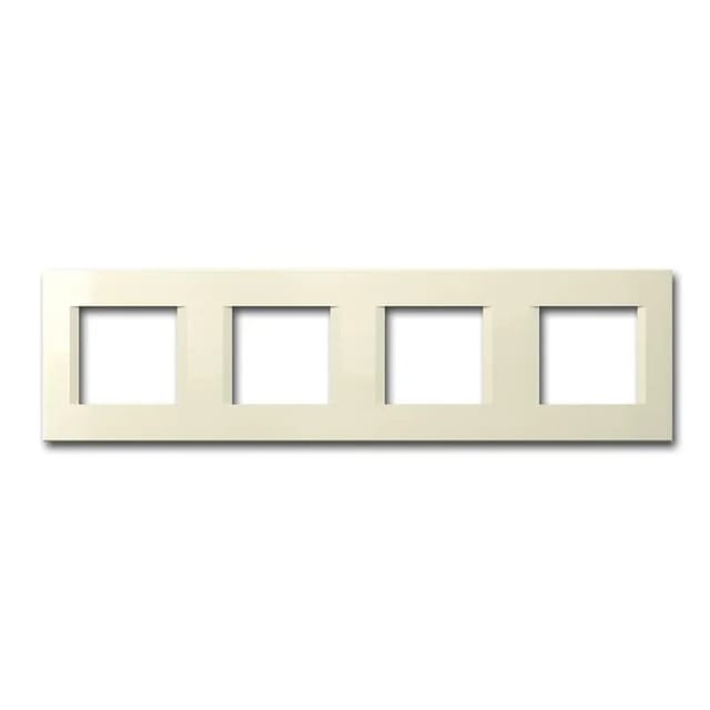 TEM MODUL PLUS 4-Fach UP Rahmen Beige Glanz Line