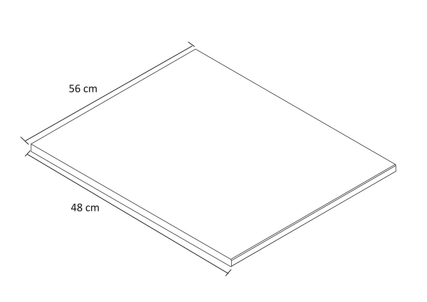 OTTO home Einlegeboden Hällevik Inneneinteilung, Stauraum, Zubehör für Schränke, Einlegeboden für Trennwand Hällevik 98 cm Breit/ Schrank mit 3 Türen Bild 2