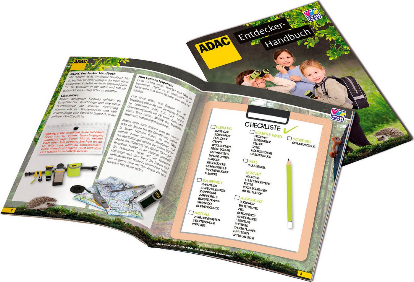 Happy People Kreativset ADAC Entdecker, (Set, 3-tlg)