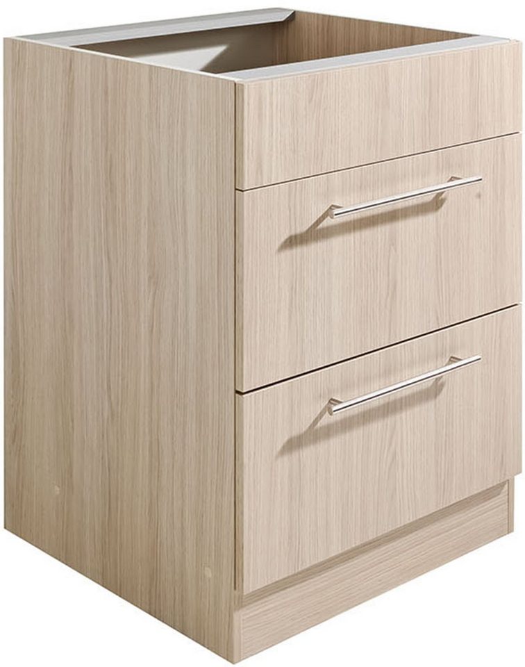 wiho Küchen Kochfeldumbauschrank Filo 60 cm breit, mit 2 großen Auszügen ohne Arbeitsplatte Bild 4