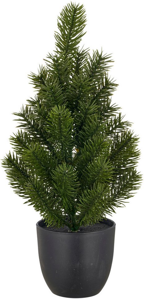 Winterliche Kunstpflanze Tannenbäumchen, Creativ green, Höhe 35 cm, in niedlicher Größe
