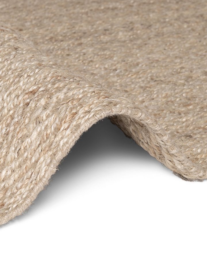 Villeroy & Boch Teppich Mirabelle, rechteckig, Höhe: 10 mm, Jute, Natur, Wohnzimmer, Esszimmer, Schlafzimmer, Fischgrätendesign