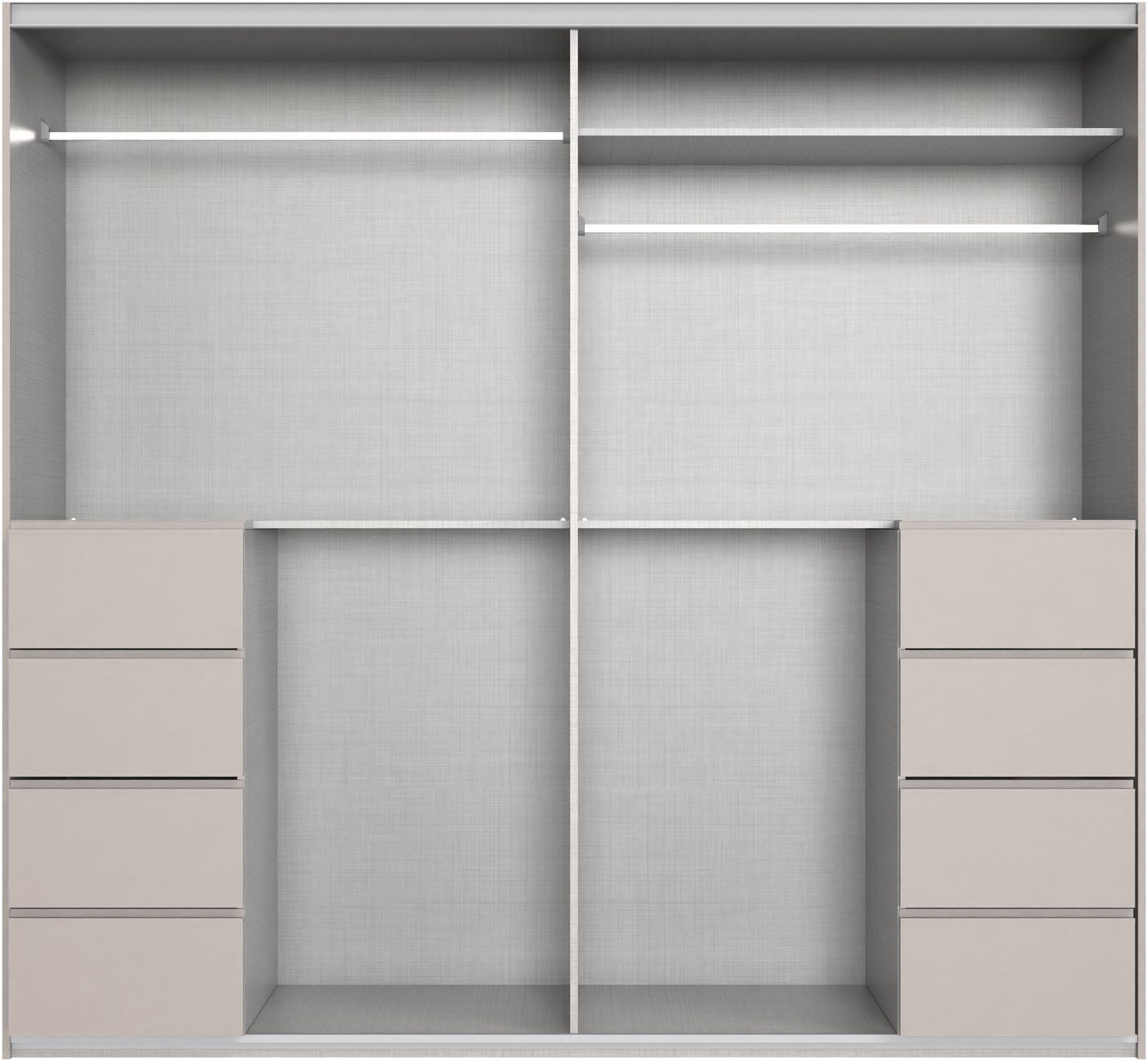 Wimex Schwebetürenschrank Bali in den Breiten 225cm & 270cm, Kleiderschrank mit Glaselement Schrank mit 3 Türen, in den Farben: grafit oder saharagrau erhältlich Bild 3