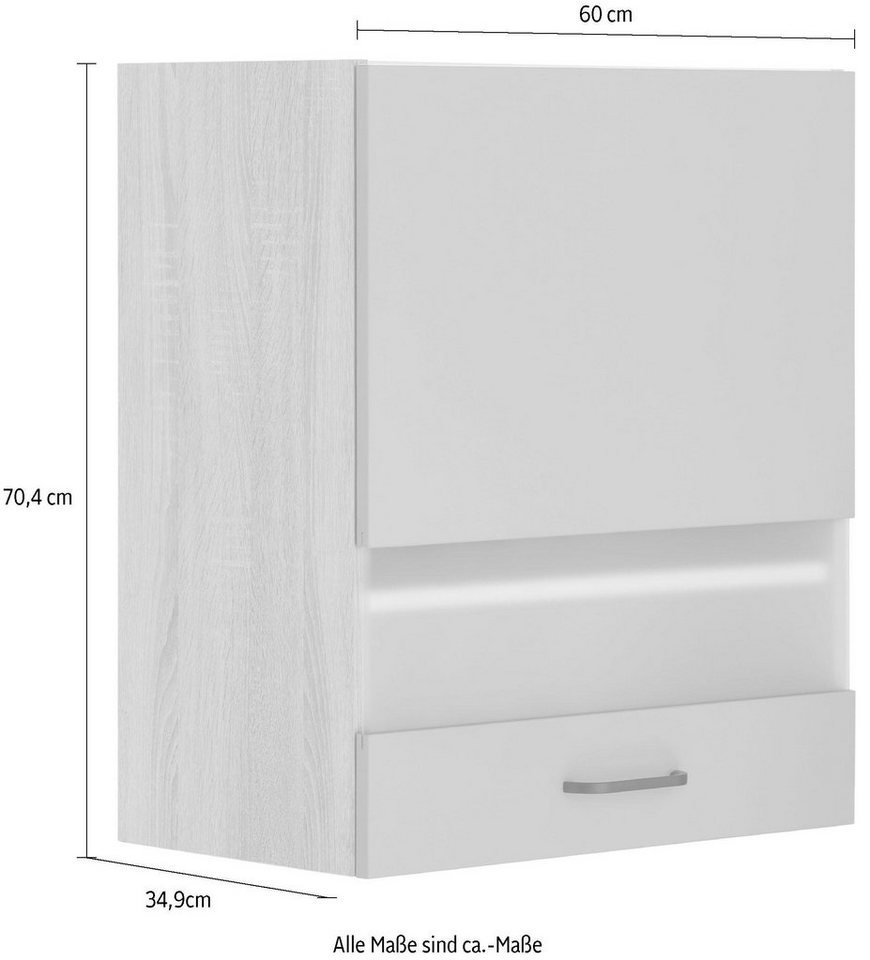 OPTIFIT Glashängeschrank Elga mit Soft-Close-Funktion und Metallgriff, Breite 60 cm Bild 2