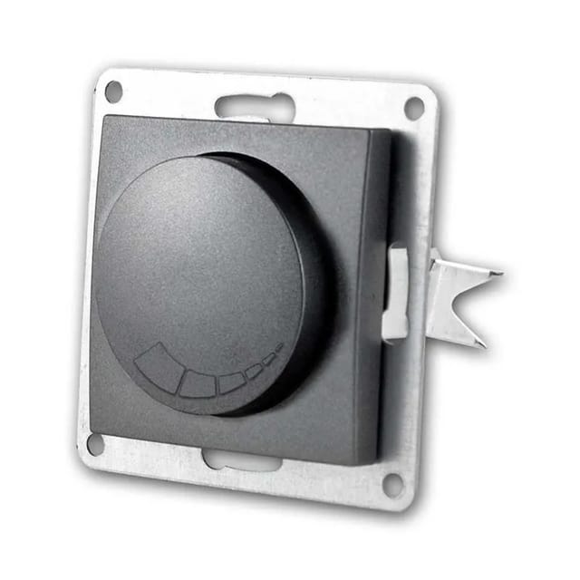 McPower FLAIR LED Dimmer Schalter Anthrazit 250V300W ohne Rahmen
