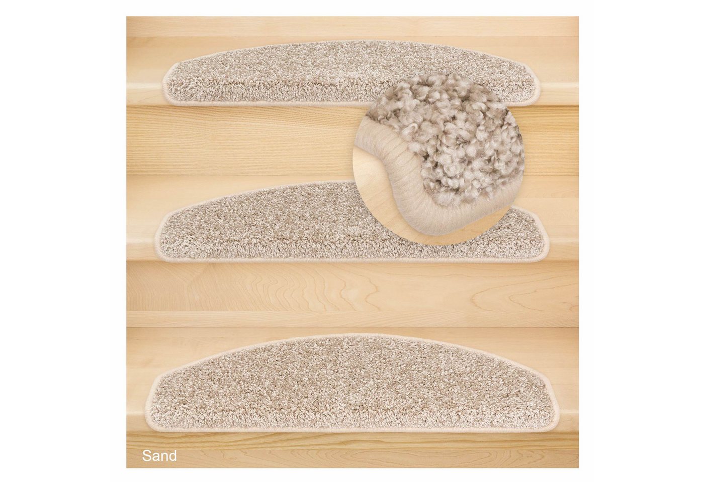 Metzker® Stufenmatte Stufenmatten Marseille Halbrund Sand 20 Stück, halbrund, Höhe: 13 mm, 20 Stück im Set - Sand Bild 2