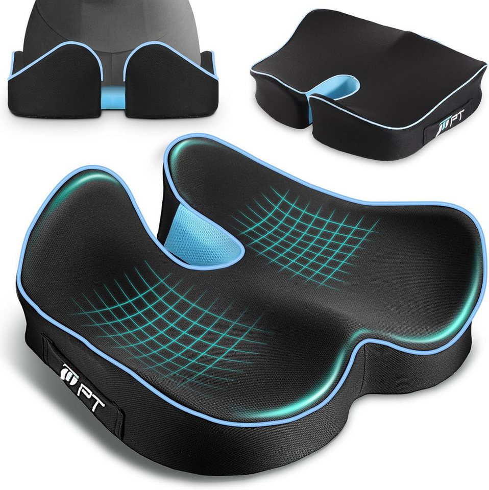 Ophy Sitzkissen Ergonomisches Sitzkeilkissen aus Memory-Schaum, für Bürostuhl & Autositz, erhöht den Sitzkomfort (Sitzauflage) Bild 3