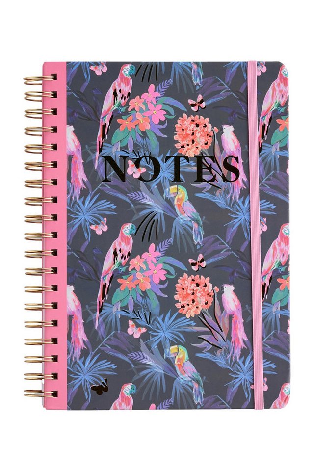 Next Notizbuch B5 Notizbuch mit tropischem Print