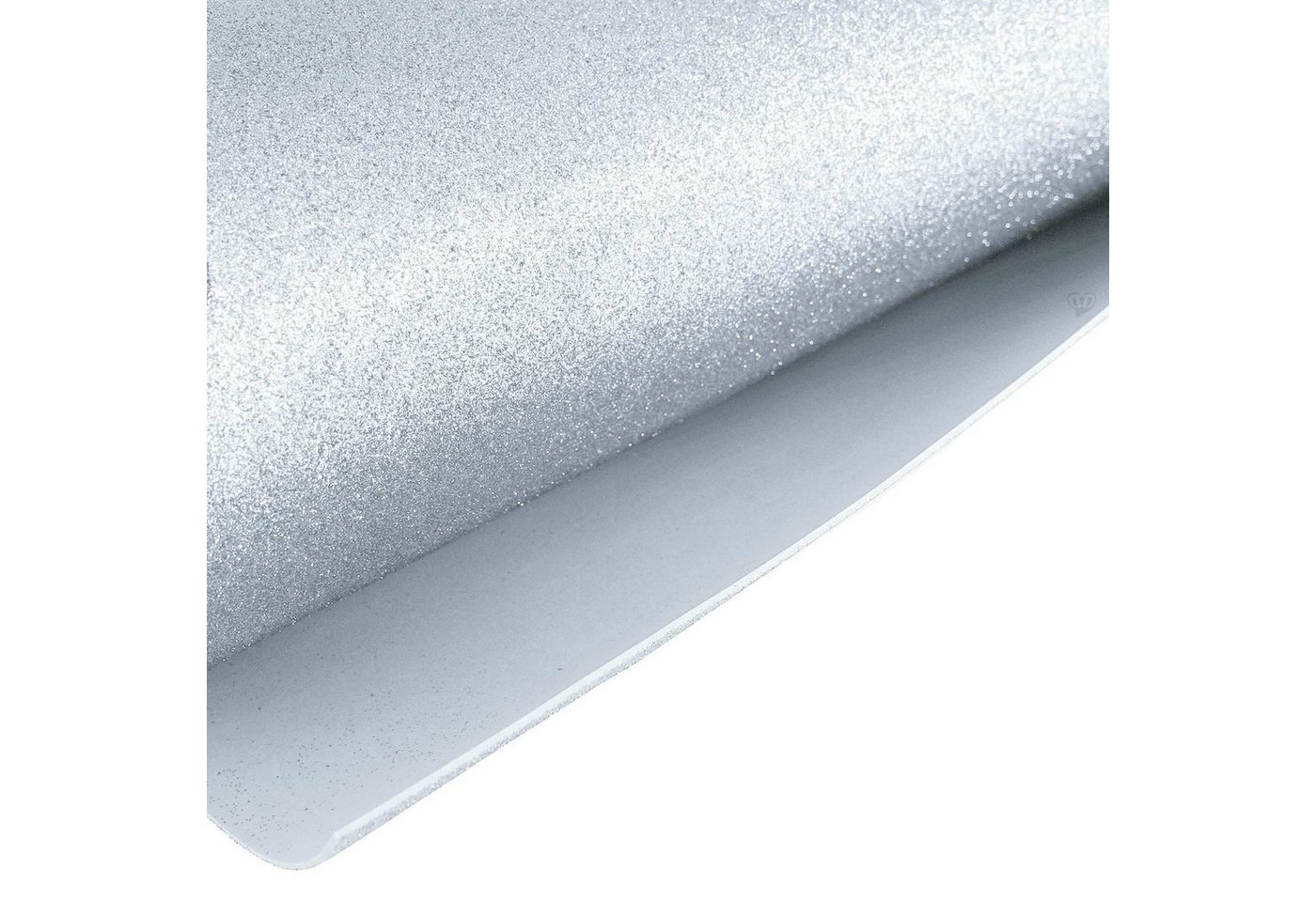 maDDma Moosgummi 50cm Glitzer-Moosgummi EVA 90cm breit, weiß Bild 3