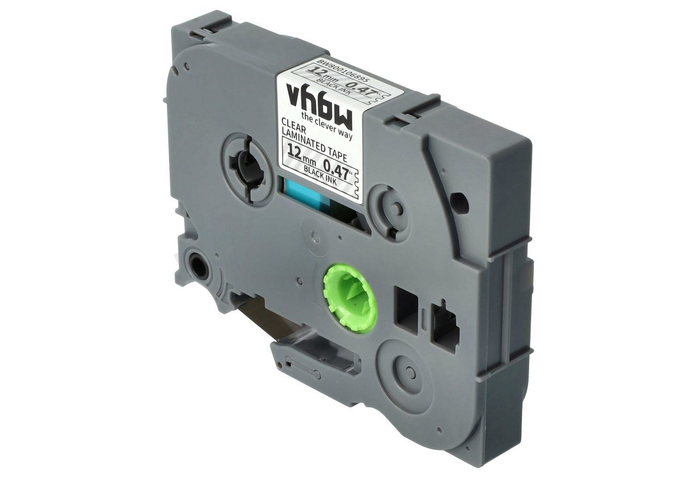 vhbw Beschriftungsband passend für Brother PT H107B, H108, H108GT, H300, H110BK, H200, H110, Hochwertige Patrone für Ihren Etikettendrucker, Ihr Beschriftungsgerät Bild 3
