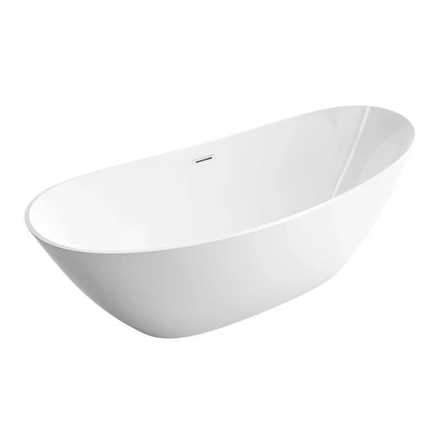 Bernstein Freistehende Badewanne BELLAGIO 2.0 Acryl Weiß Matt 180x80