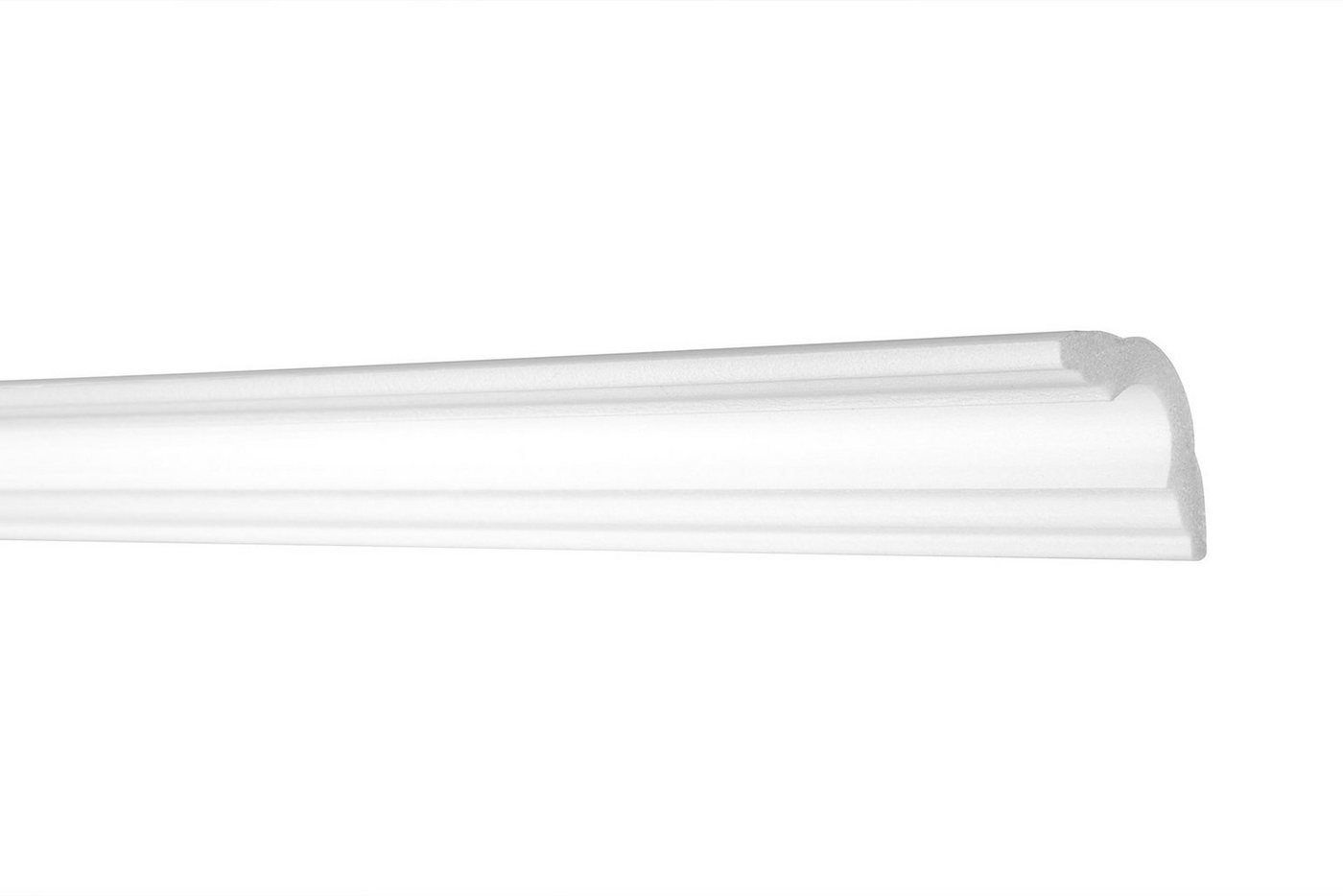 marbet design Stuckleiste E-42, 50 Meter / 25 Leisten, XPS Styropor weiß - Deckenleisten Deckenabschlussleisten E-Leisten - (50 Meter / 25 Leisten E-42) Bild 2