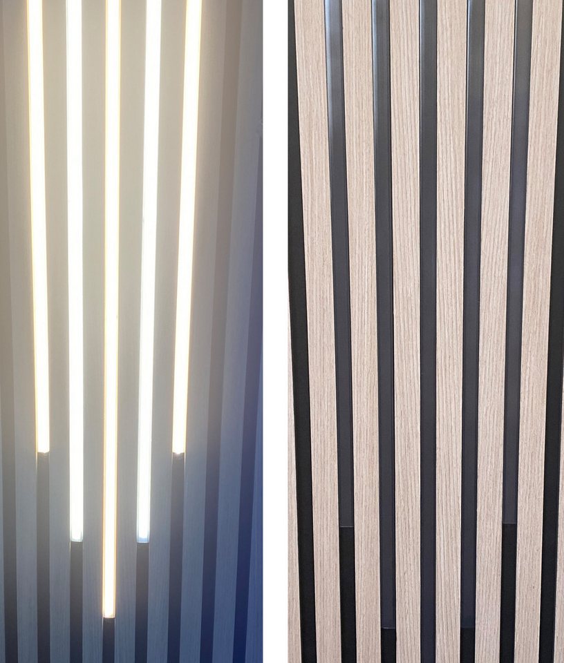 XENON LED Dekolicht 3446 LED Leuchte 3x50cm schwarz Kunststoff Schiene Warm Weiß +Netzteil, Xenon / Warm Weiß Bild 5