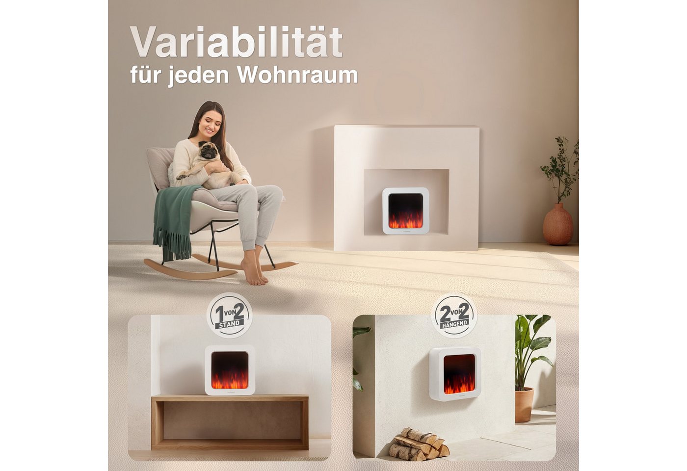 KAMINIO Tischfeuer MIA, 3D-Flammeneffekt Bild 4
