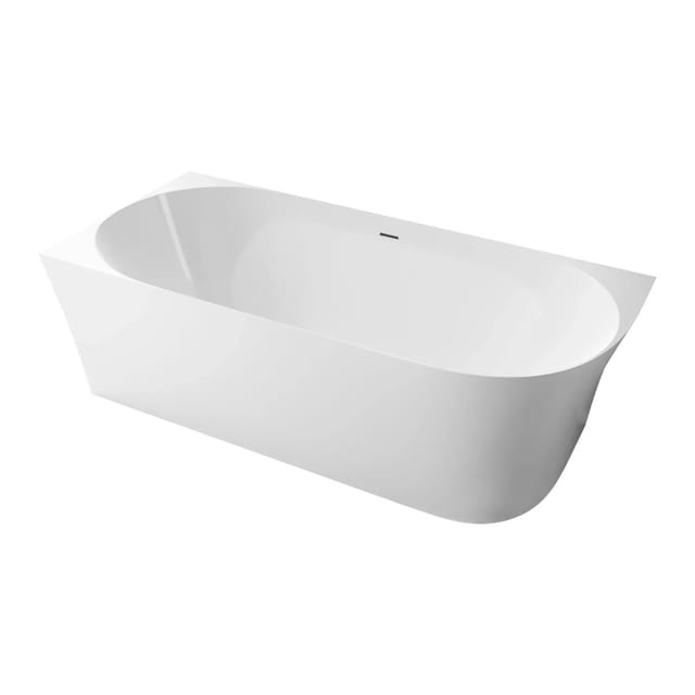 Bernstein Freistehende Badewanne NOVA SLIM LINE Acryl Weiß 150x78 Einbau Links