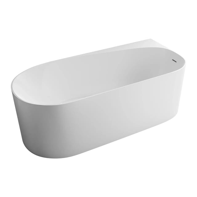 Bernstein Freistehende Badewanne ONDA CORNER Acryl 170x78x58 cm Einbau Rechts