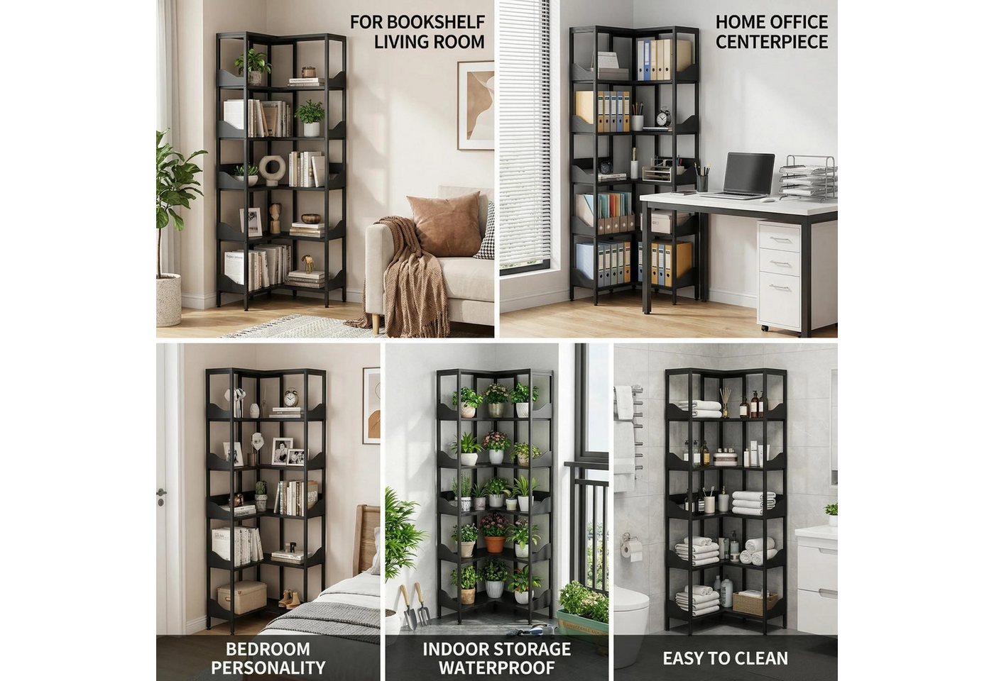 Bellaro Life Bücherregal Vielseitiges Bücherregal als Aufbewahrungsmöbel für Bücher & Wohnraum Bild 4