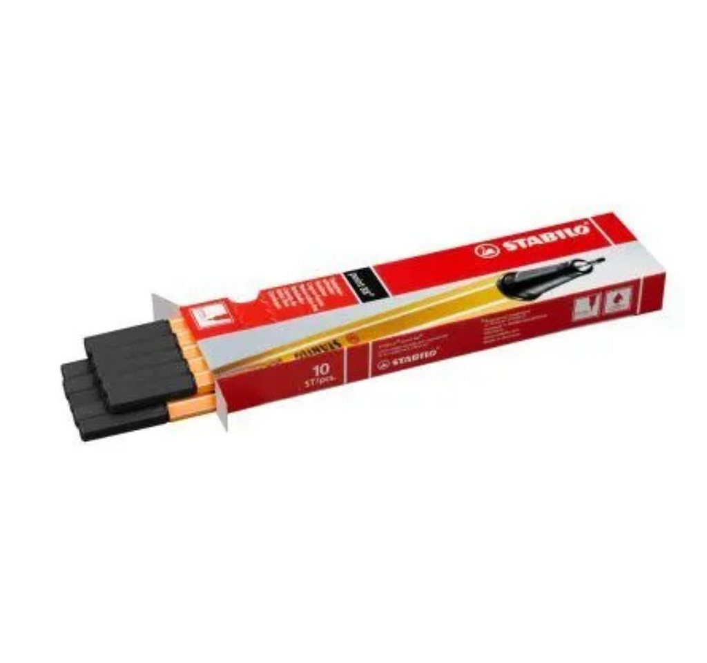 STABILO Fineliner STABILO point 88 Fineliner schwarz 0,4 mm, 10 St., (Packung, 1-tlg., STABILO point 88 Fineliner schwarz 0,4 mm, 10 St), Extra feine, metallgefasste Spitze mit 0,4 mm Strichstärke
