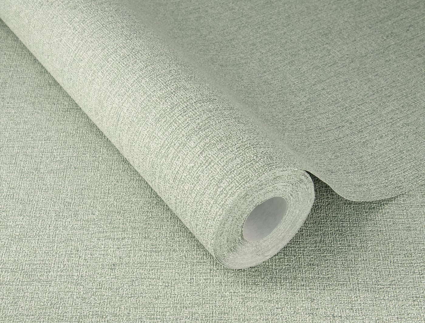 Rasch Vliestapete mit Stoffoptik in hellem Grün - my moments, strukturiert, einfarbig, uni, Leinenoptik, Strukturmuster, unifarben, Ton-in-Ton, (1 Rolle, 1 St), textile Struktur Bild 4