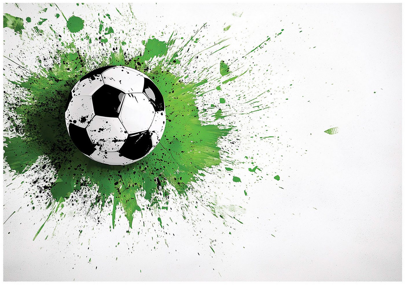 Wallarena Fototapete Junge Fußball - Mehrfarbig - Modern - Vlies - Schlafzimmer, glatt, (7 St), 350x250cm Bild 3
