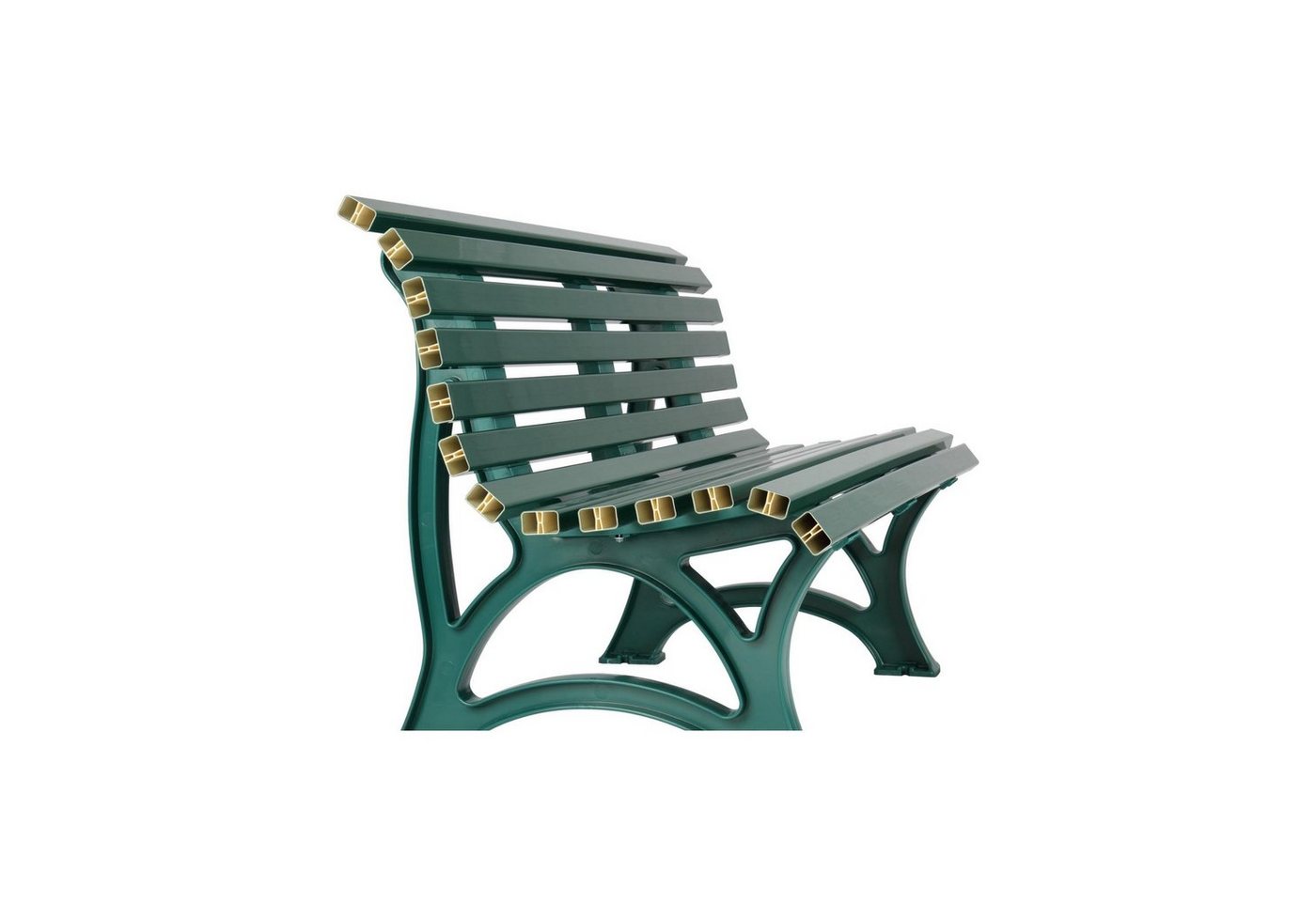 PROREGAL® Gartenbank JAMAIKA aus Kunststoff Parkbank Sitzbank Garten Balkon Terrasse Bild 4