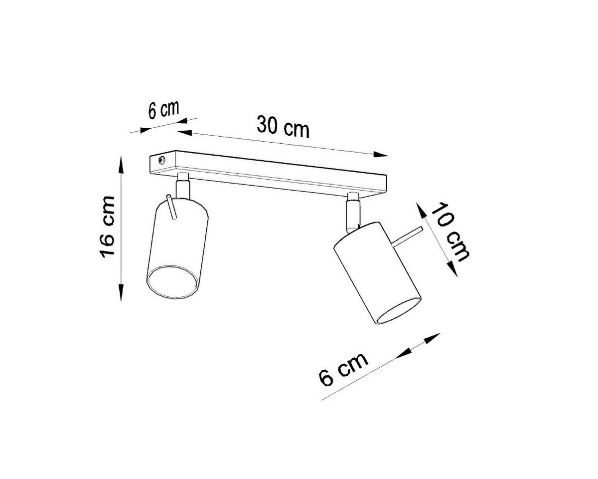 SOLLUX lighting Deckenleuchte Deckenleuchte Ring 2 Chrom, Nicht enthalten Bild 3