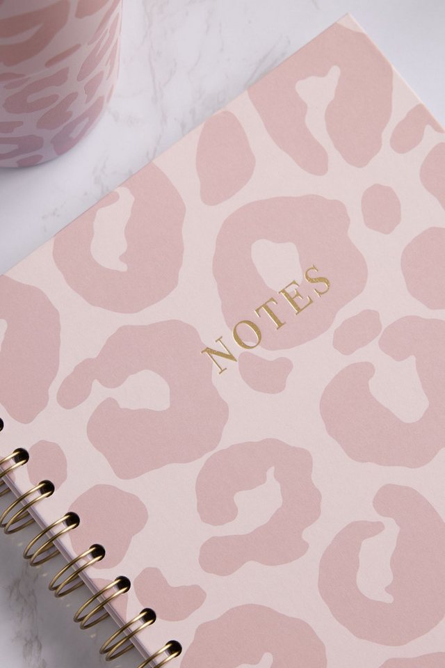 Next Notizbuch B5 liniertes Notizbuch, Leoparden-Print Bild 2