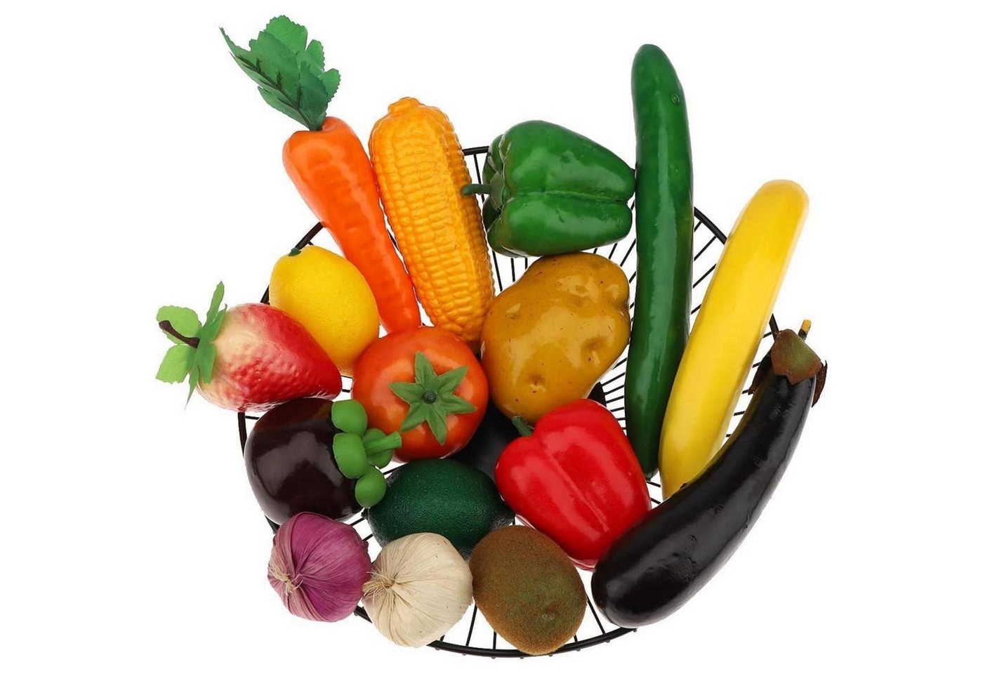 Kunstpflanze 16-teiliges Gefälscht Realistisch Gemüse Früchte Set Dekoration, Meiwlong Bild 5