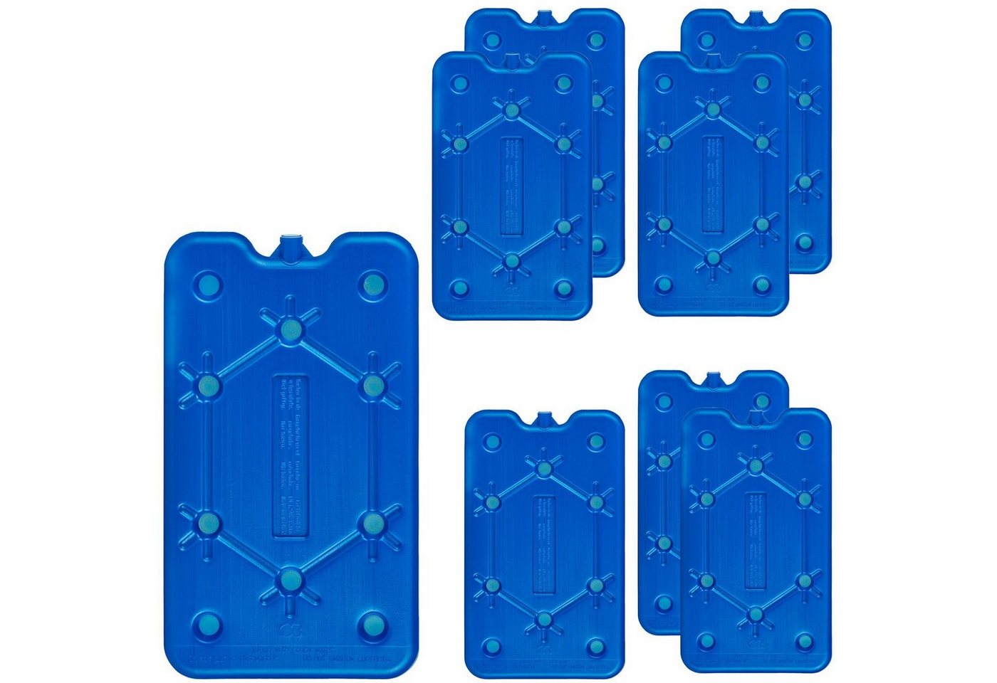 BigDean Kühlakku 8x Flache Kühlakkus je 400ml 12h Kühlung für Kühltasche & Kühlbox Bild 5