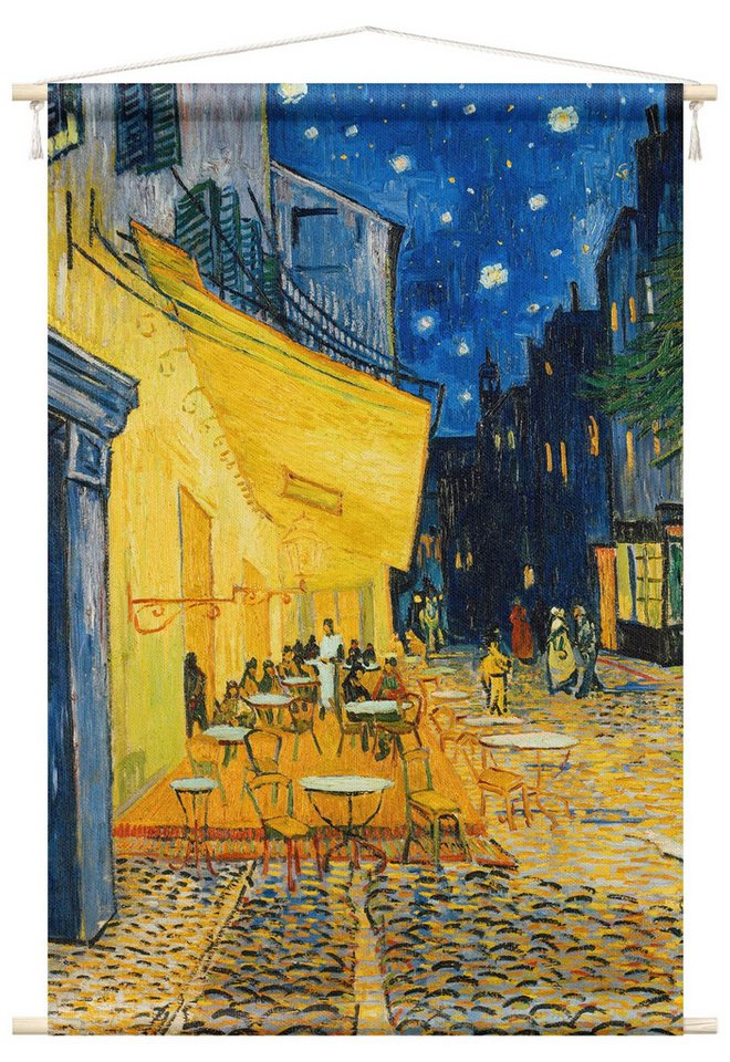 Bilderdepot24 Wandteppich modern Vincent van Gogh Kunst gelb, rechteckig, Höhe: 2.6 mm, großes Wandbild aus Natur-Baumwolle Wandbehang Stoffbild Tuch Wollseil Bild 5