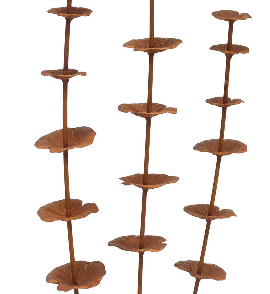 Dekoleidenschaft Gartenstecker "Rostblume" Metall, Rost Finish, 96 cm hoch, Dekostecker Roststecker wetterfest, Outdoor Gartendeko für Draußen Bild 2