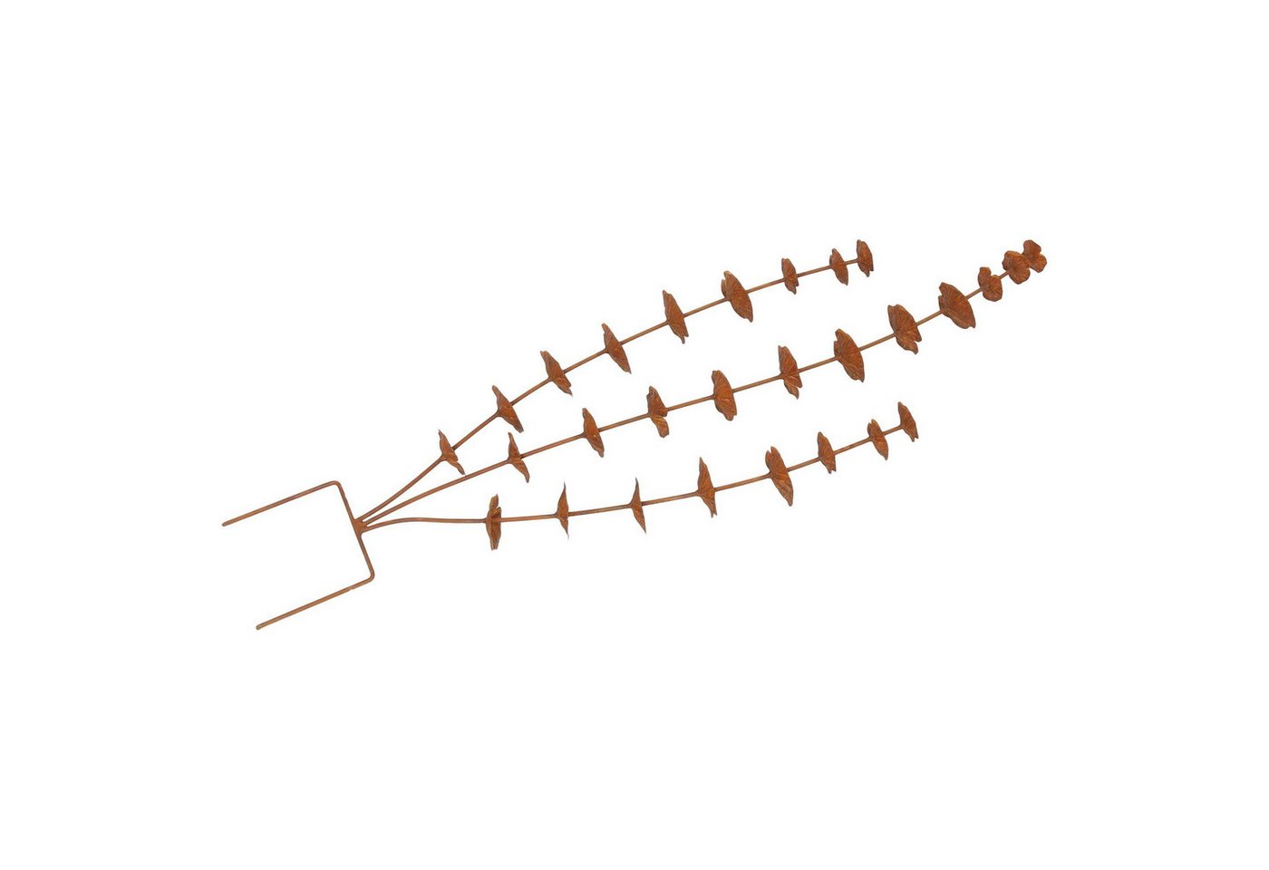 Dekoleidenschaft Gartenstecker "Rostblume" Metall, Rost Finish, 96 cm hoch, Dekostecker Roststecker wetterfest, Outdoor Gartendeko für Draußen Bild 4