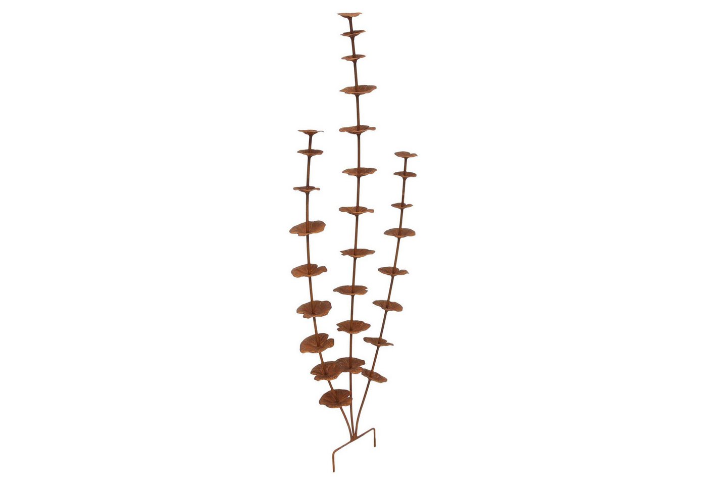 Dekoleidenschaft Gartenstecker "Rostblume" Metall, Rost Finish, 96 cm hoch, Dekostecker Roststecker wetterfest, Outdoor Gartendeko für Draußen Bild 5