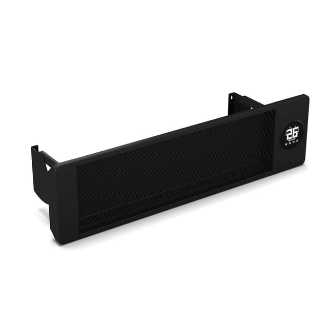 Blumfeldt Cosmic Beam Infrarot-Wandstrahler für Außen 5 bis 50 Grad IP44 bis 25 m² Matt-Schwarz
