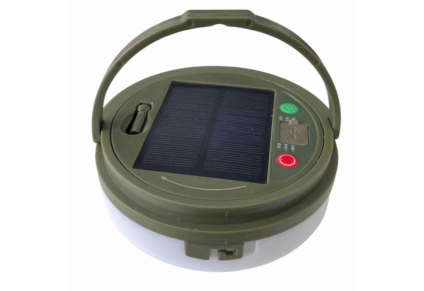 F-H-S International LED Solarleuchte, mehrere Helligkeitsstufen, LED, warmweiß, rot, Camping mit 9,9m Lichterkette 8 Funkt. 3 Timer USB Bild 5