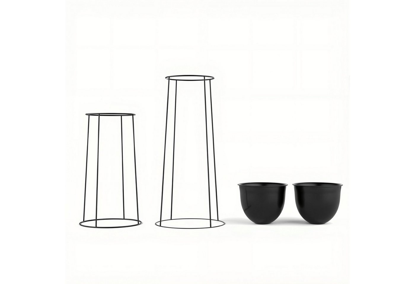Ribelli Blumenständer 2er Set Metall Blumentopfhalter, Blumenhalter, Pflanzentreppe, Ø 20cm Bild 5