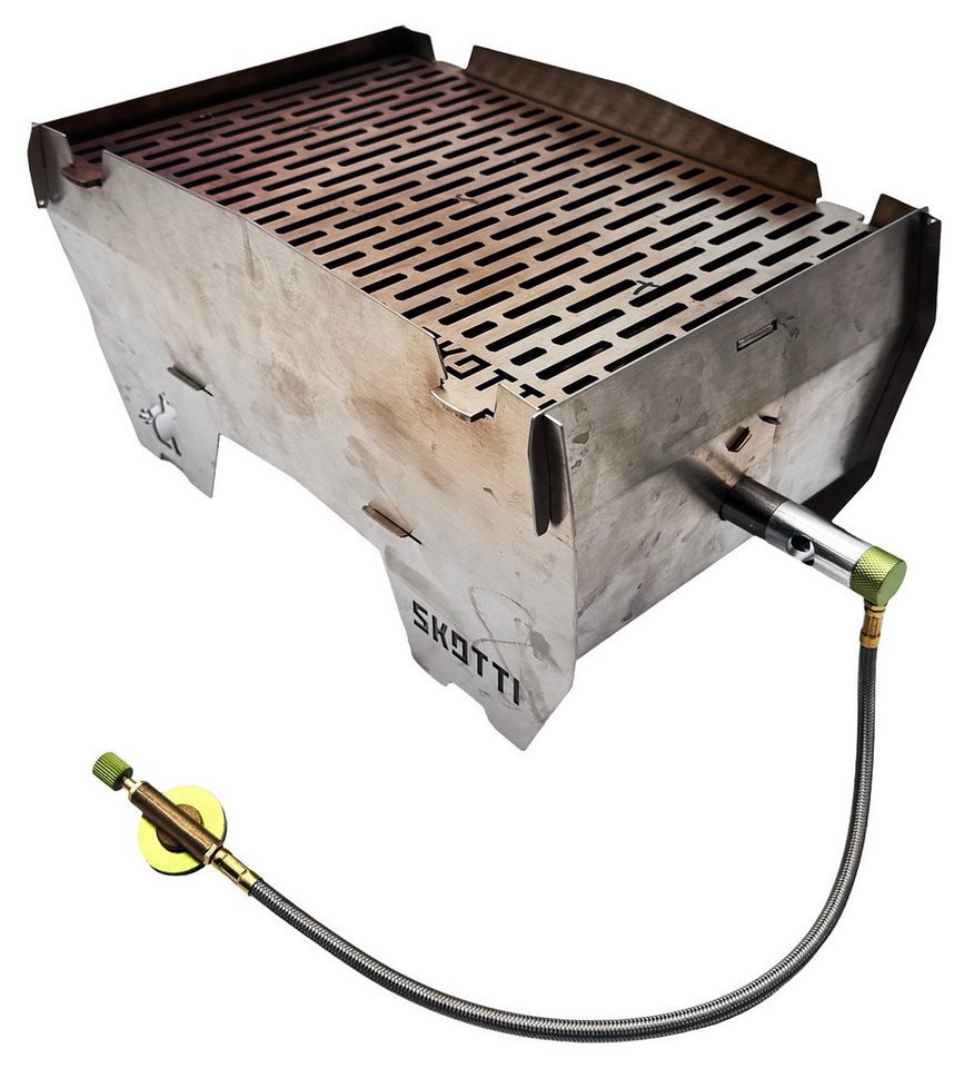 GARDINGER Gasgrill-Brenner Brenner Umbausatz Skotti Grill auf 30/50mbar mit Ventil und Schlauch Bild 5