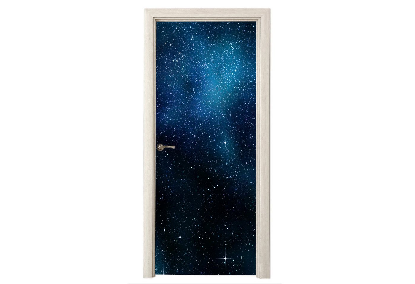 MuchoWow Türtapete Galaxie - Nacht - Milchstraße, Matt, bedruckt, (1 St), Selbstklebende Tapete, Folie für Möbel, 70x215 cm Bild 2