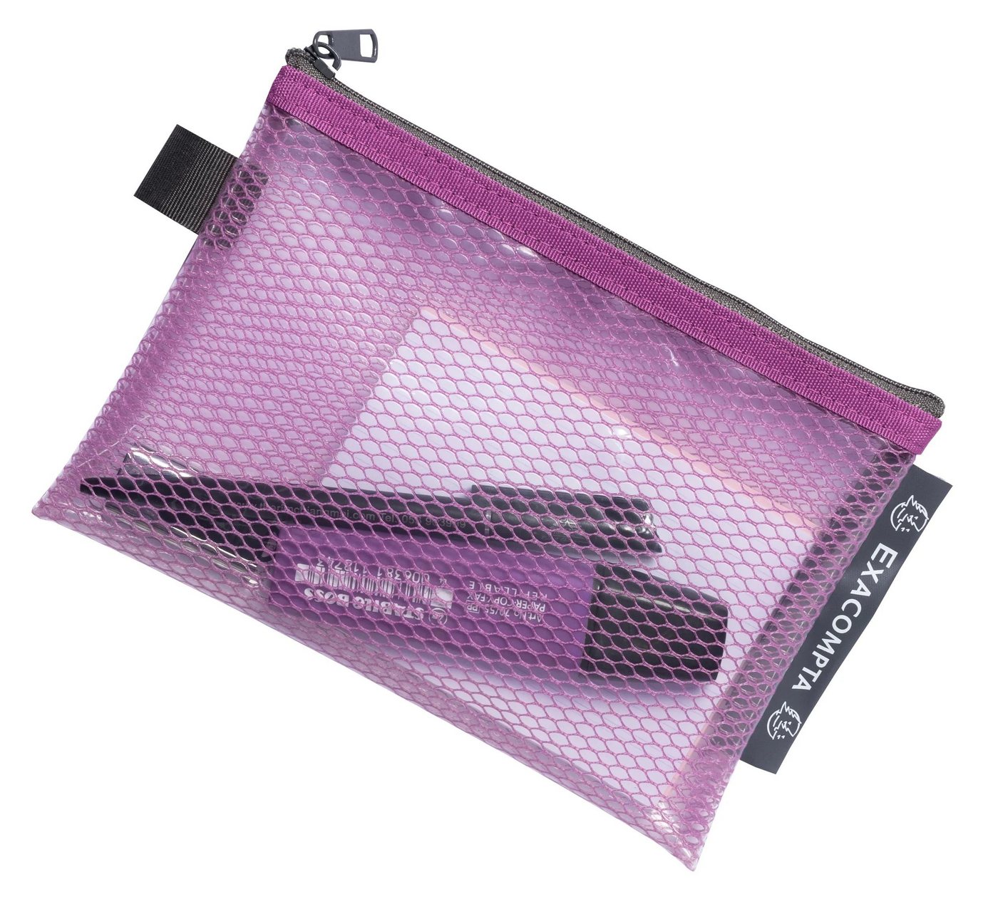 EXACOMPTA Prospekthülle 12x Transparente Tasche/Etui, RC-PP, Pop'N Co - sortiert - 38120E, Hülle mit Zip-Verschluss Bild 2