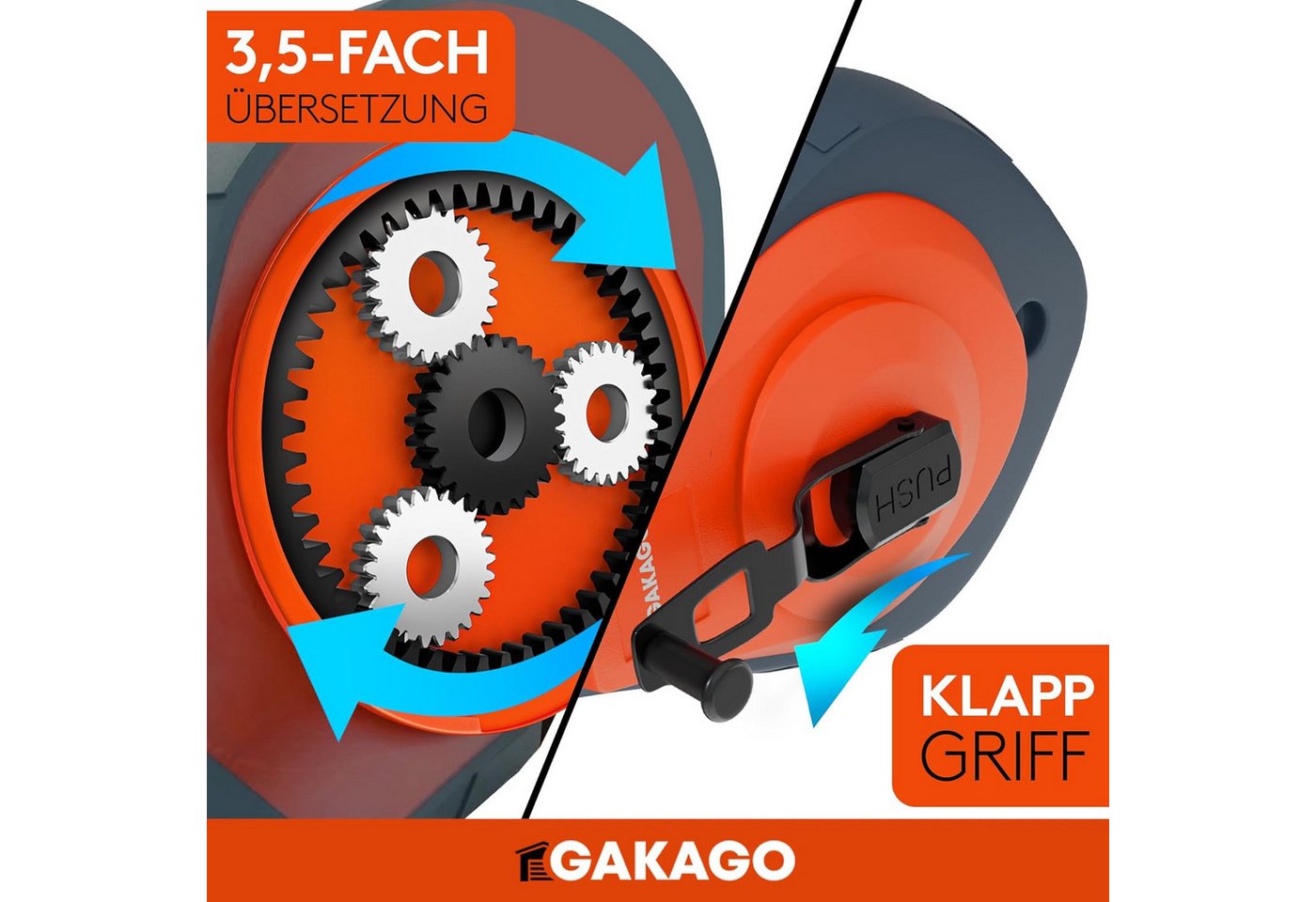 Gakago Schlagschnur Schlagschnur-Set 30m inkl. 150g Kreide Bild 4
