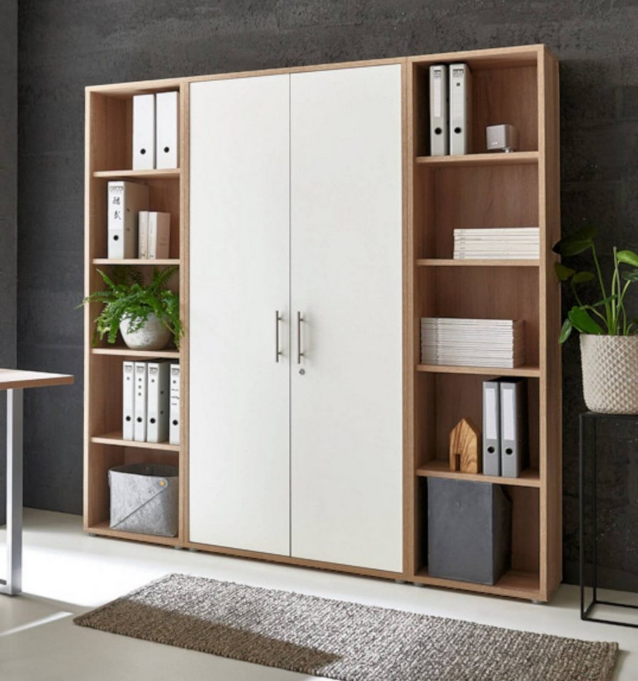 moebel-dich-auf Aktenschrank TABOR 3 (Büroschrank Aktenregal ideal für DIN A4 Ordner, abschließbar Metallgriffe) Made in Germany Bild 4