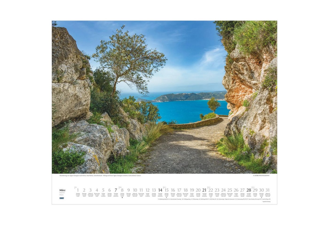 Wandkalender Wege in die Natur 2027