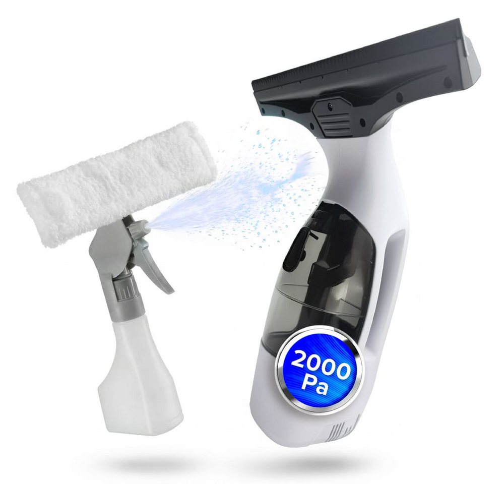 CLEANmaxx Sprühwischer Komplettset, Akku-Betrieb, 2000 Pa, bis zu 30 Min. inkl. Sprühflasche (300 ml), Wischaufsatz und 2 Mikrofasertücher Bild 4