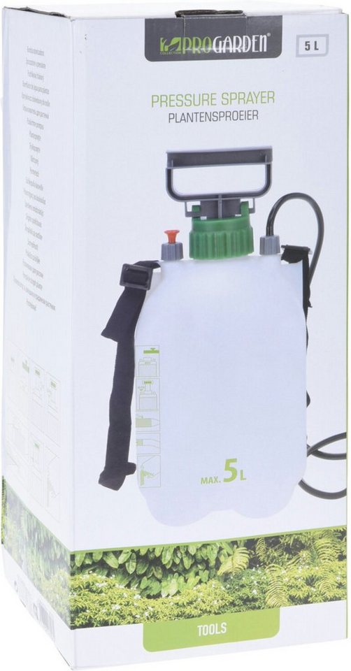 Progarden Drucksprühgerät Drucksprüher Gartenspritze 5 LSprühflasche 2 er Set, (Set, 2-tlg., Packung), Pflanzensprüher, 5 Liter, Drucksprüher, mit Tragegurt, Pumpsprüher Bild 2