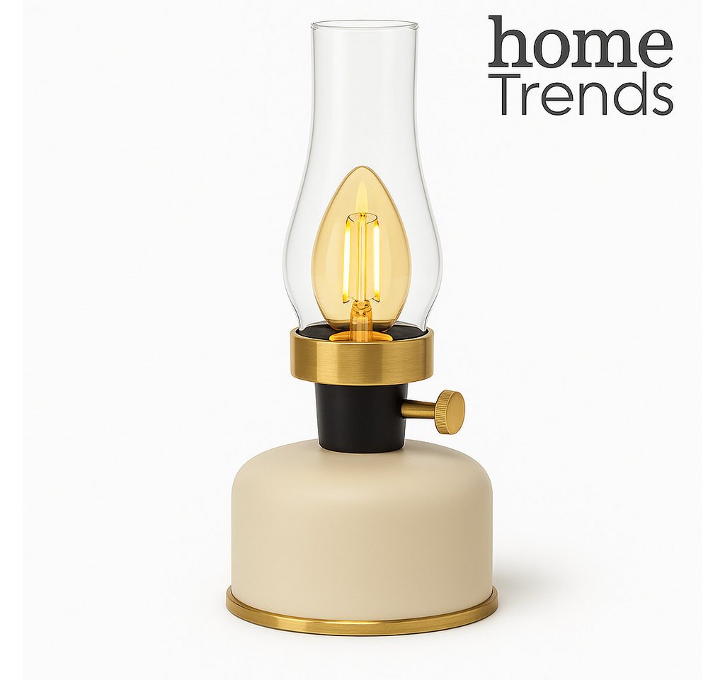 home trends Außen-Tischleuchte home trends LED Tischlampe Vintage-Design, dimmbar, USB Bild 2