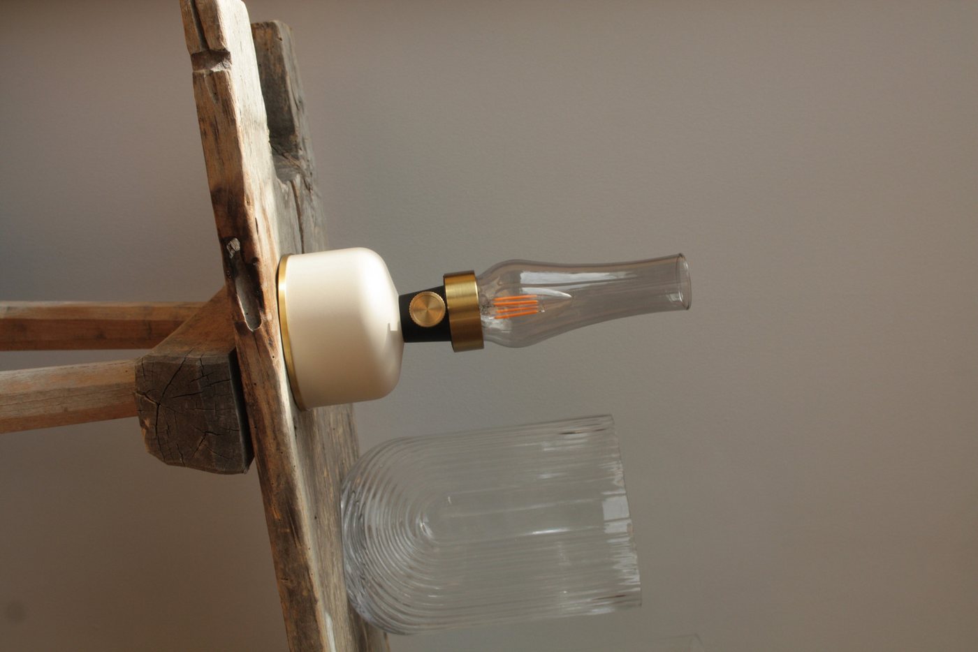 home trends Außen-Tischleuchte home trends LED Tischlampe Vintage-Design, dimmbar, USB Bild 5