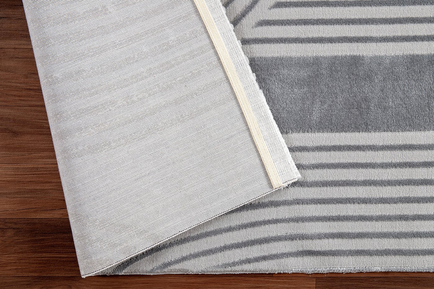Carpetilla Designteppich Designer Teppich Carpetilla Scandi Design Grau-Grau, Rechtecckig, Höhe: 13 mm, Wohnzimmer