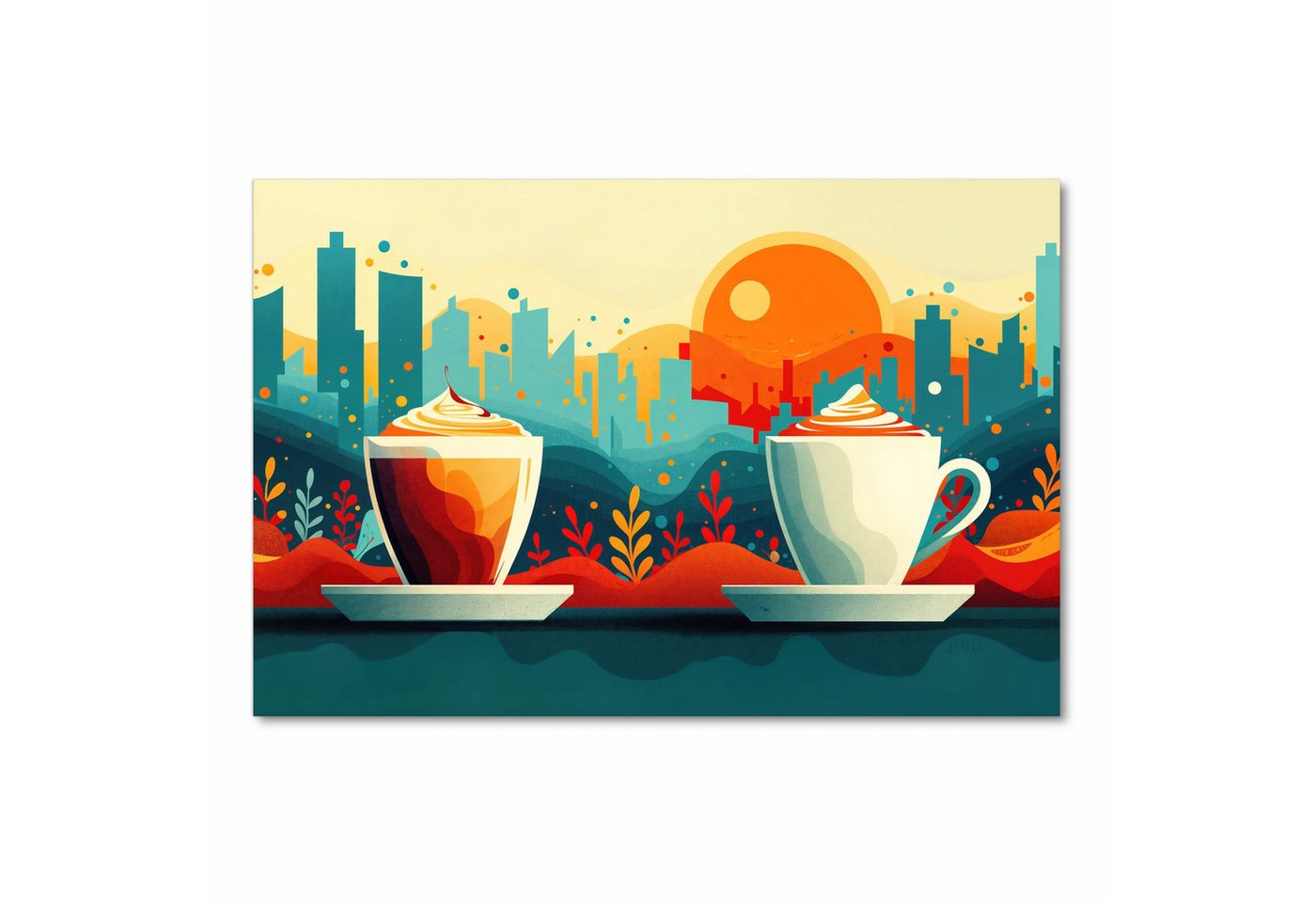 Primedeco Teppich Küchenteppich Kaffee Am Abend PVC rutschfest abwaschbar Läufer, Rechteckig, Höhe: 3 mm, Pflegeleicht & Wasserabweisend Bild 5
