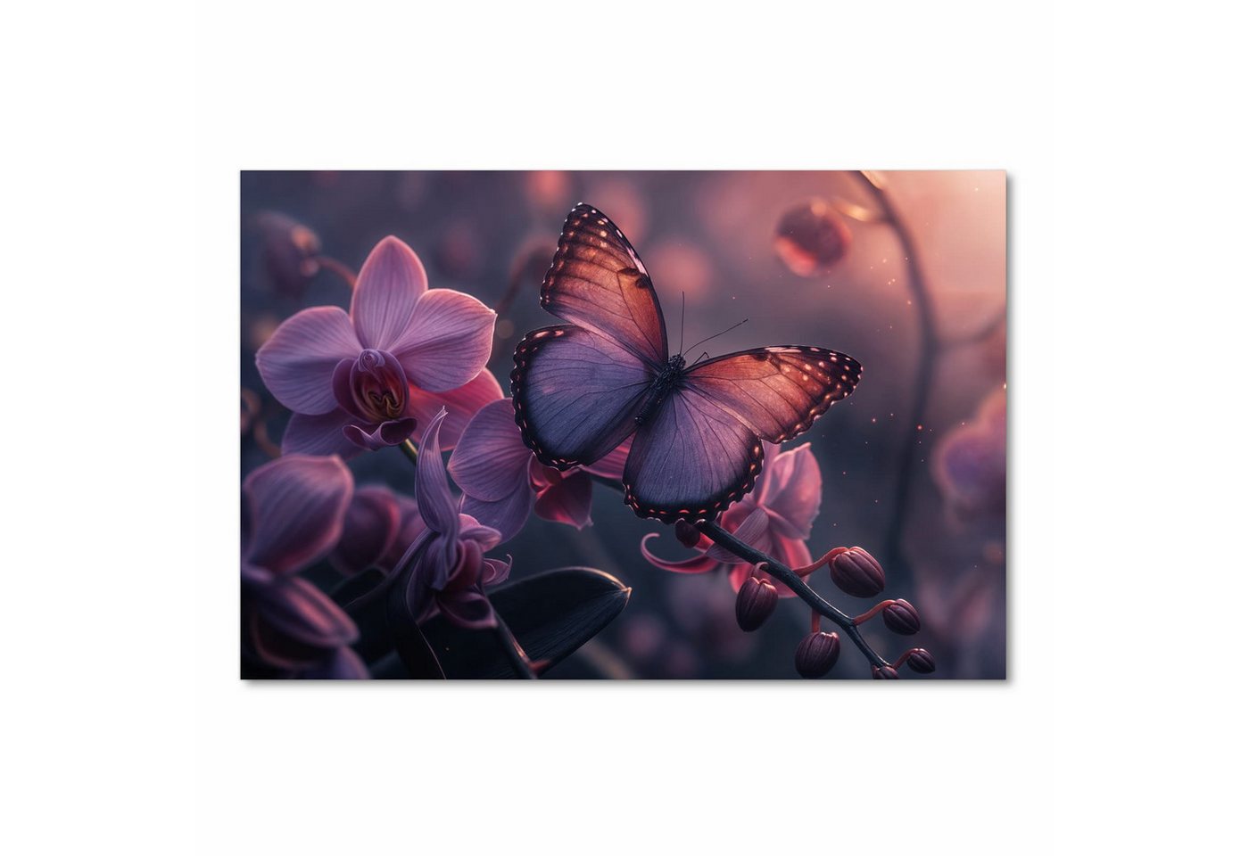 Primedeco Teppich Küchenteppich Schmetterling Blüte PVC rutschfest abwaschbar Läufer, Rechteckig, Höhe: 3 mm, Pflegeleicht & Wasserabweisend Bild 4